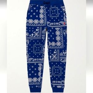 Polo Ralph Lauren Kids Paisley-Print Cotton-Blend Jersey Pants, Medium, Blue